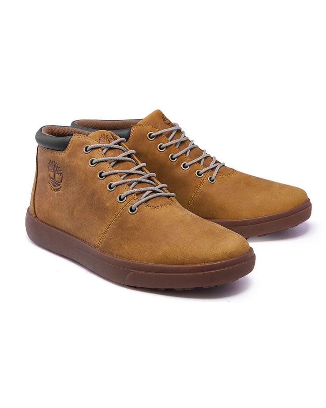 Timberland Brown Ashwood Park Mid Waterproof Leather Chukka Boots for men