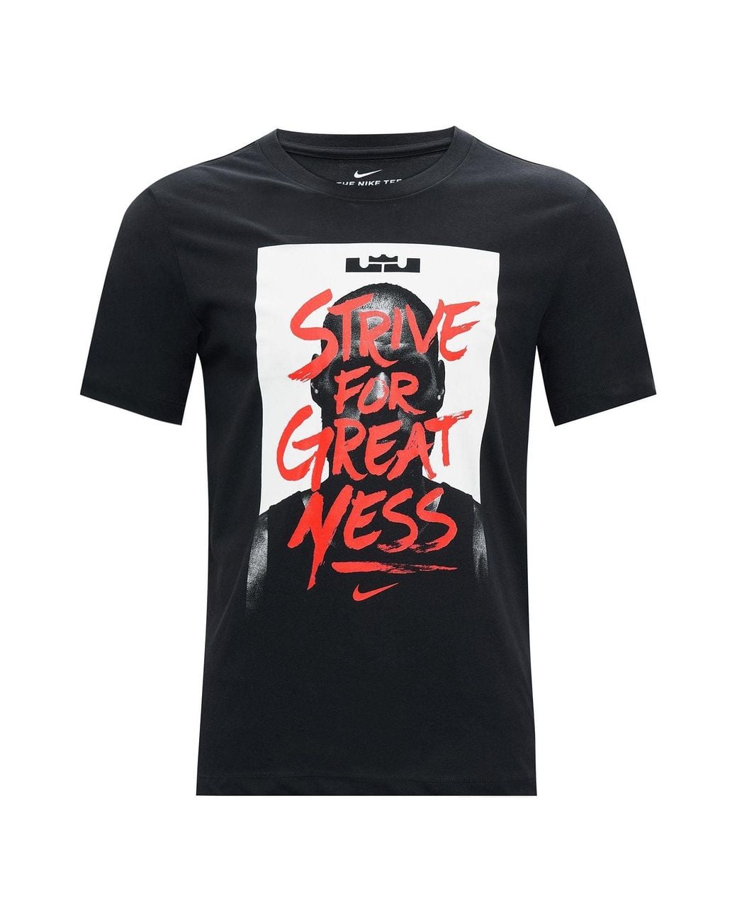 Nike Black Lebron James Printing Basketball Sports Short Sleeve for men