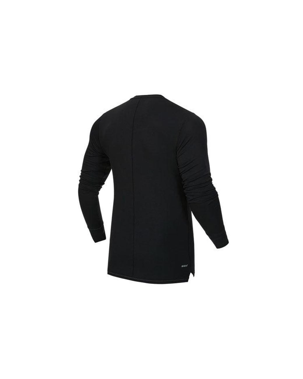 New Balance Black Round Neck Forked Long Sleeves for men