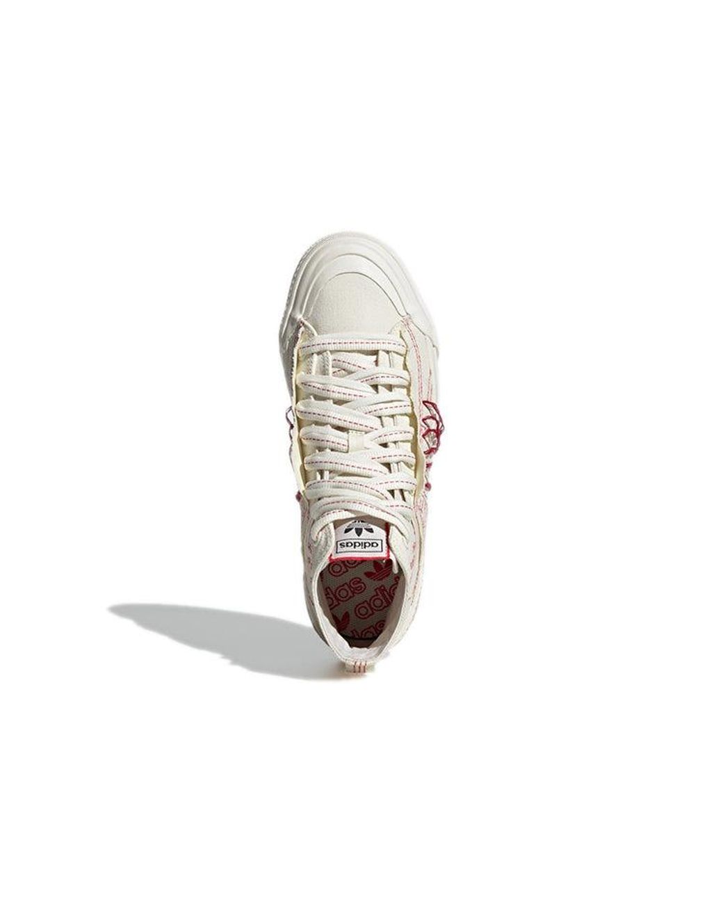 Adidas White Nizza Hi Dl 'Cream' for men