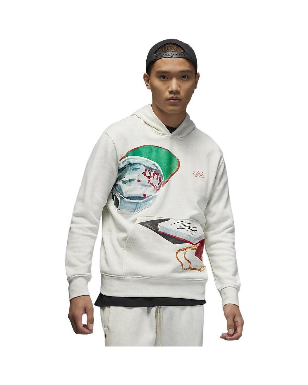 Nike White Artist Series Hoodies for men