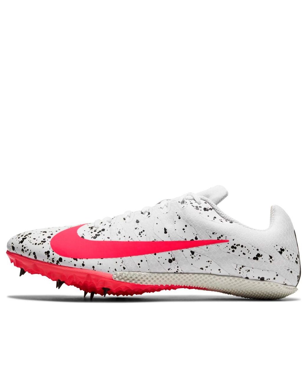 Nike White Air Zoom Rival S 9 Spikes 'Paint Splatter Crimson Jade' for men