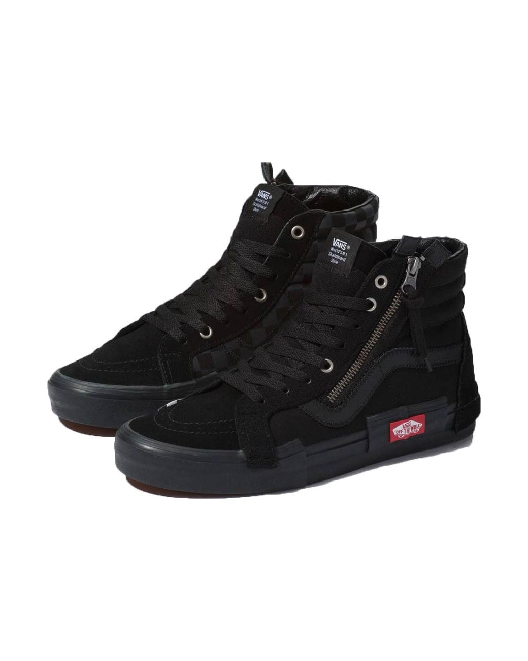 Vans Black Sk8-Hi Cap Lx Reissue Checkerboard' for men
