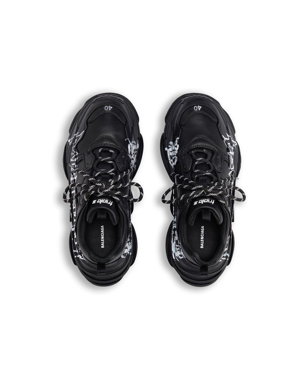 Balenciaga Black (Wmns) Triple S Diy Metal