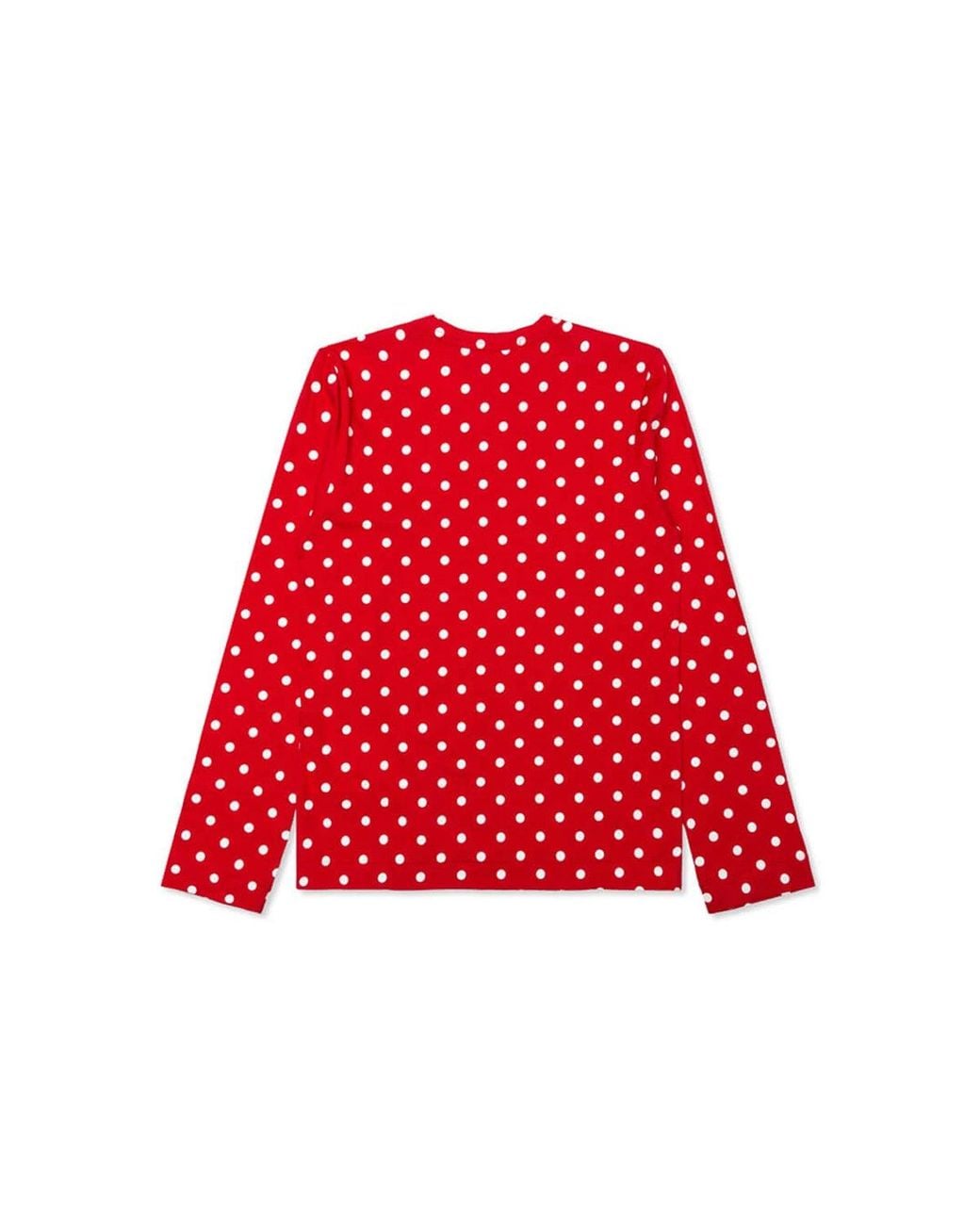 COMME DES GARÇONS PLAY Red (Wmns) Polka Dot Long Sleeve Tee