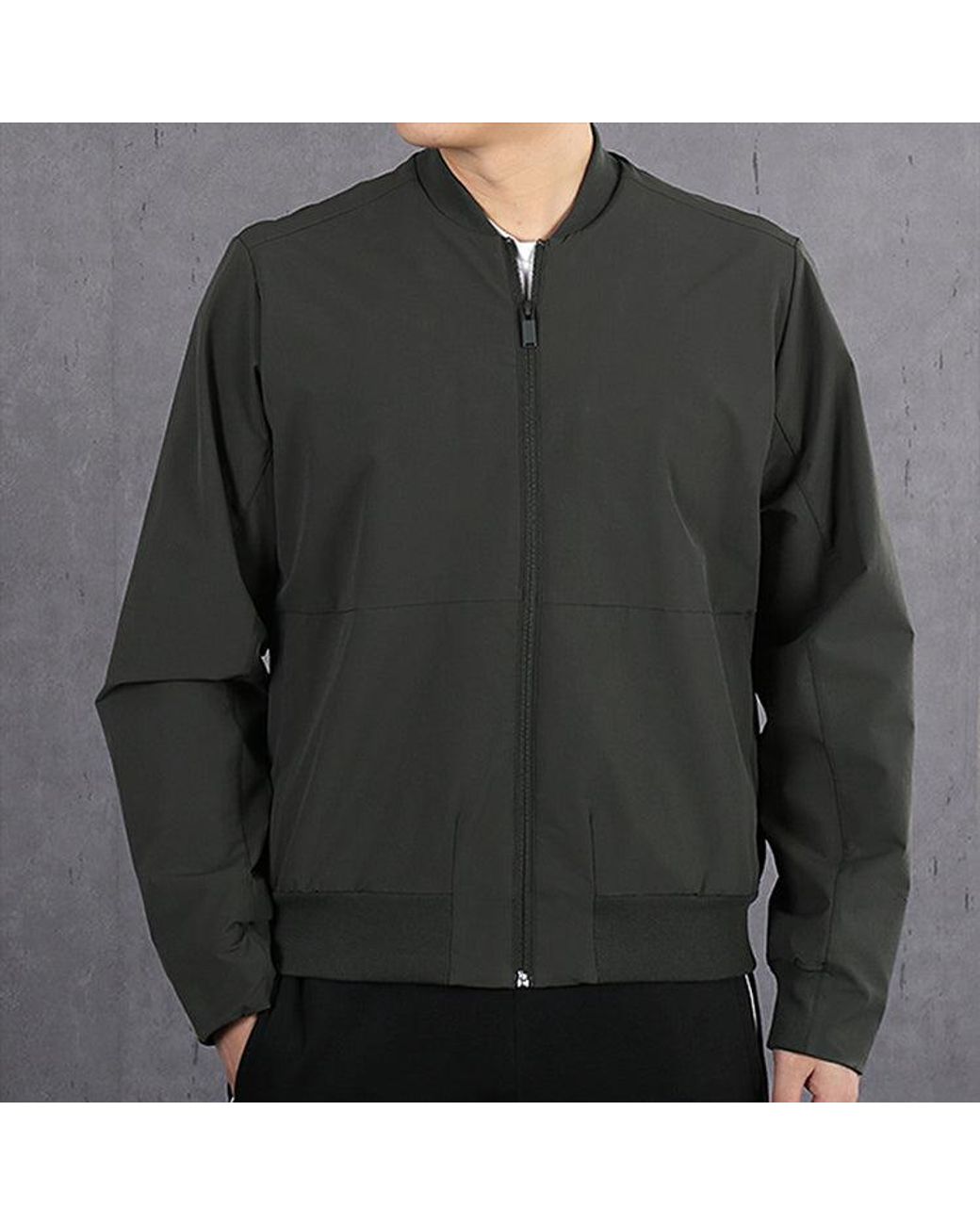 Adidas Gray Pilot Sportscasual Baseball Jacket for men