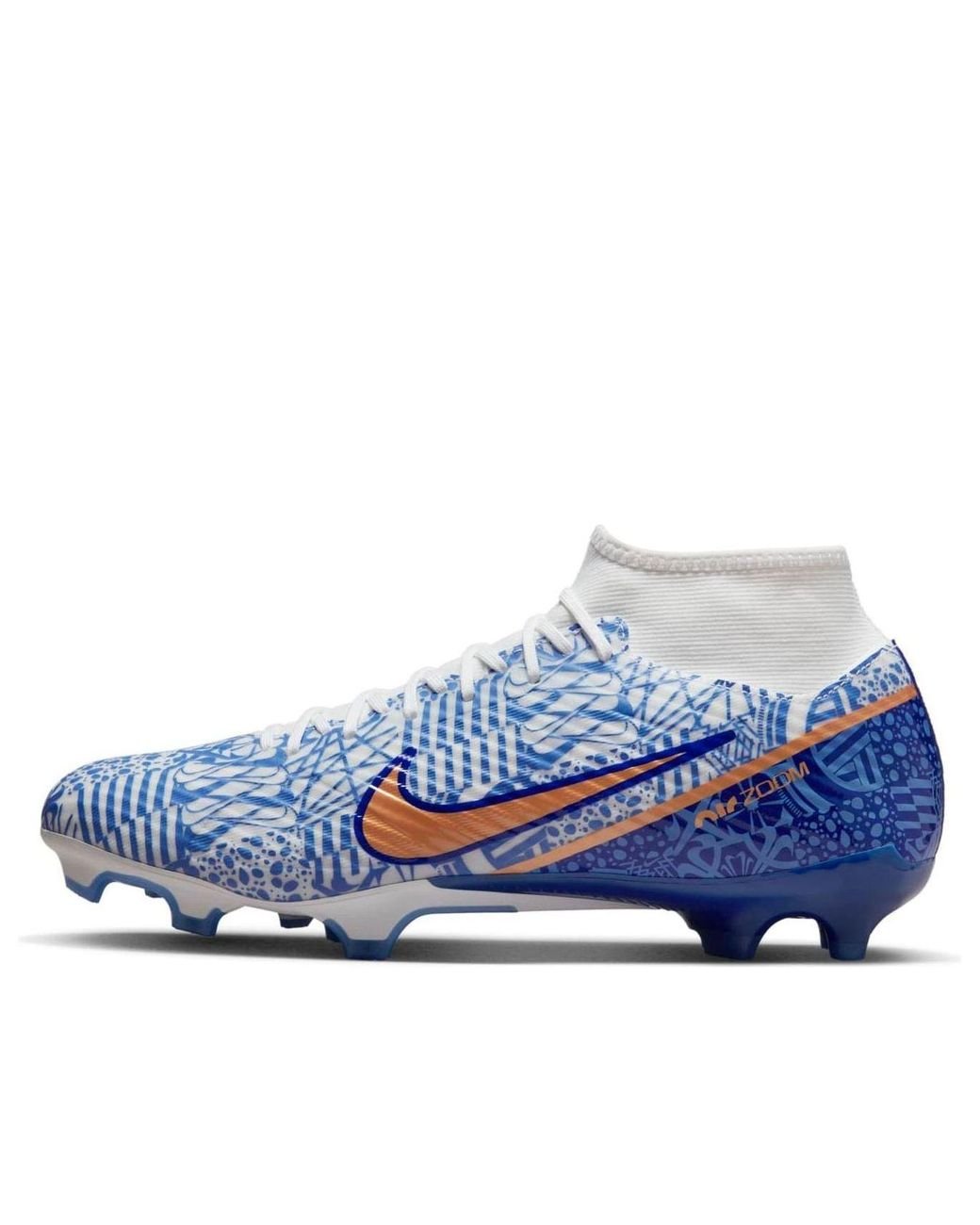 blue and white mercurial