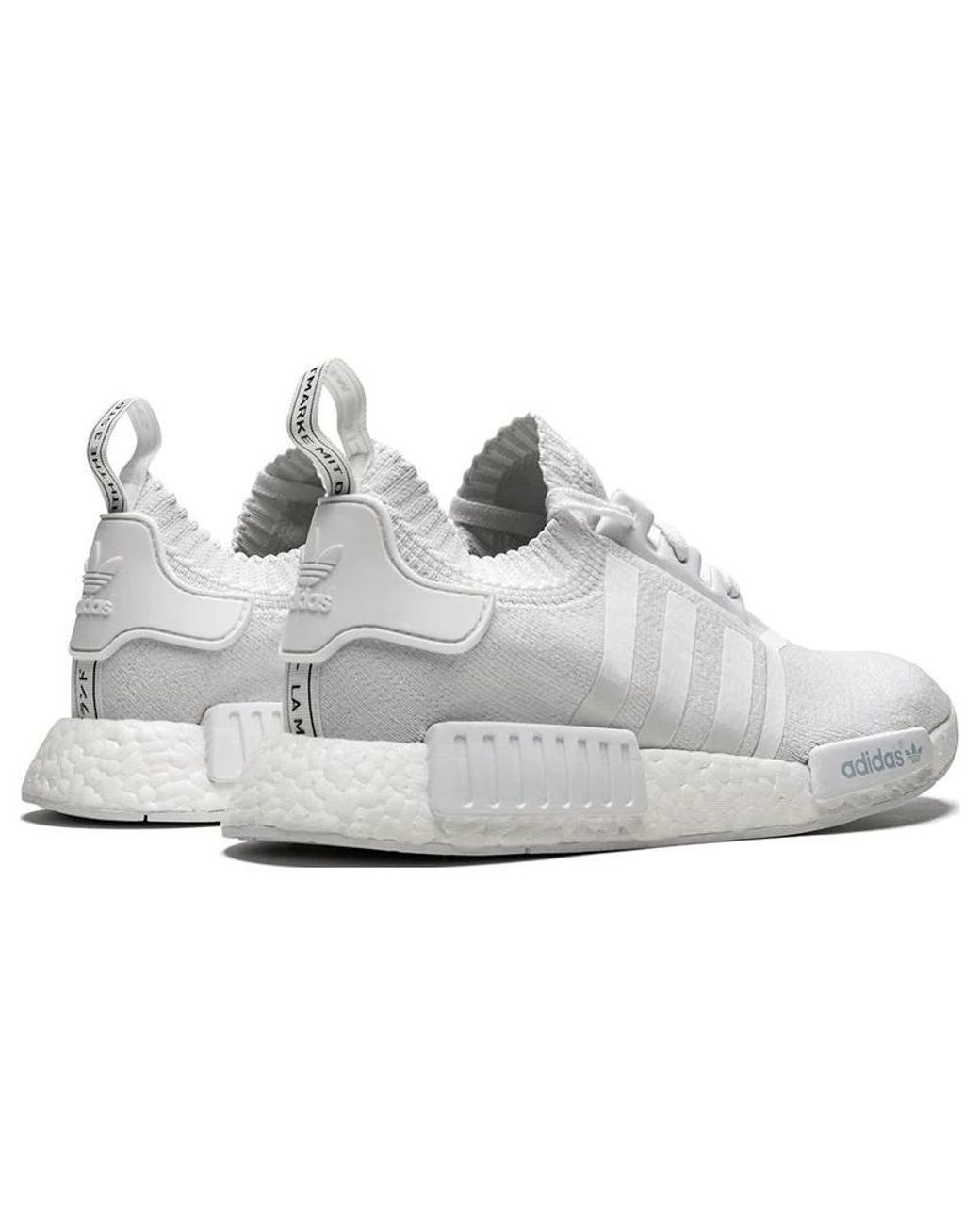 Adidas White Nmd_R1 Primeknit 'Monochrome' for men