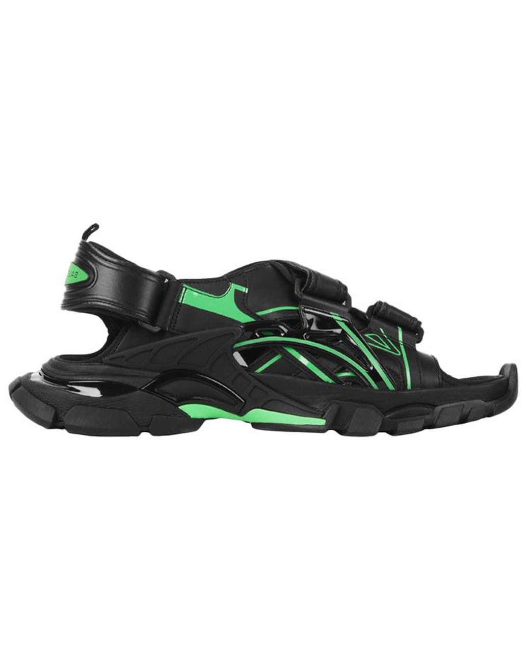 Balenciaga Green Track Sandal Fluo' for men
