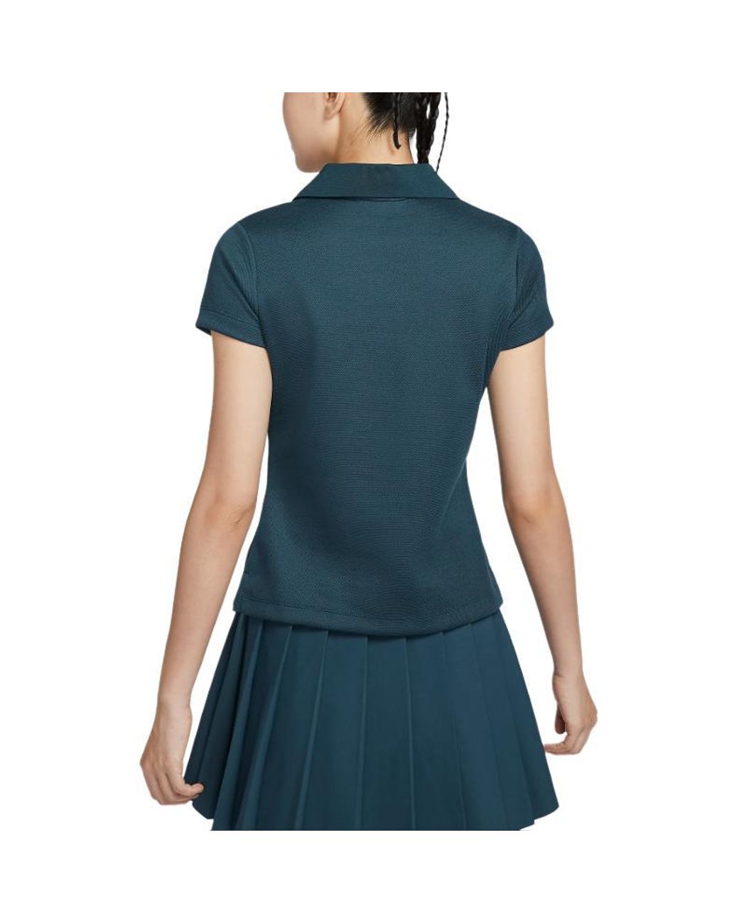 Nike Blue (Wmns) By Yoon Short Sleeve Polo Shirt Asia Sizing 'Armoury'
