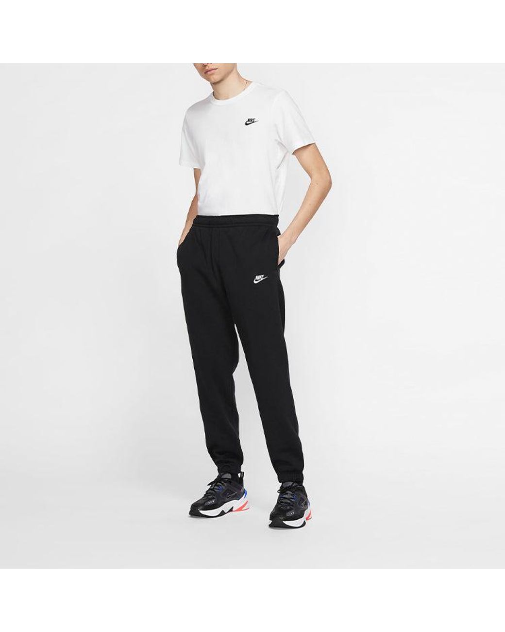 Nike Blue Sportswear Club Fleece Printing Sports Trousers for men