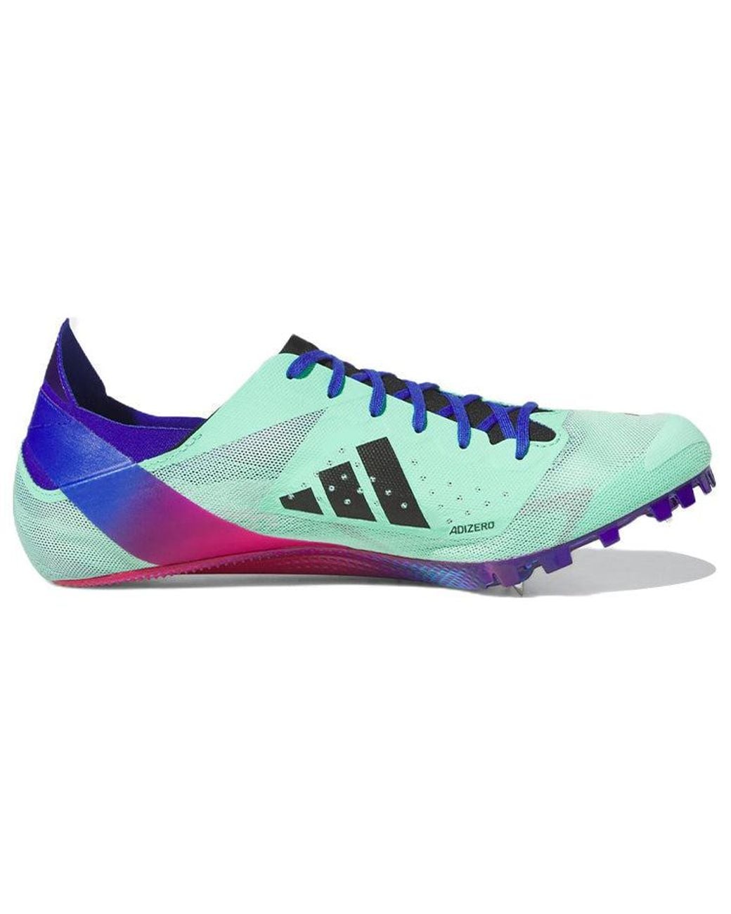 Adidas Blue Adizero Finesse Spikes 'Pulse Mint Lucid' for men