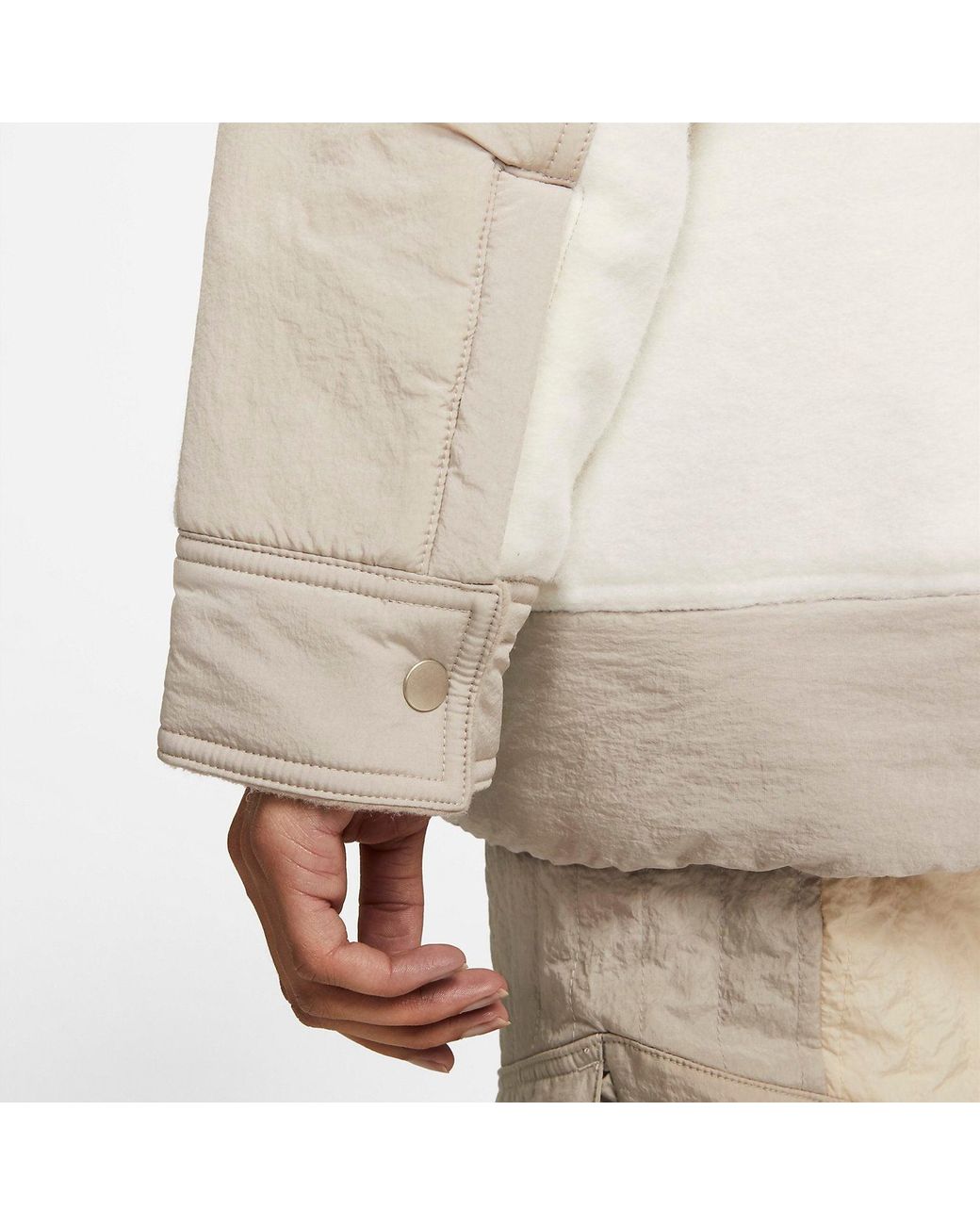 Nike White (Wmns) Cozy Full Zip Sports Jacket