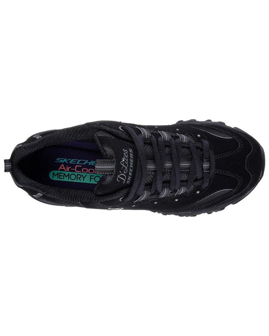 Skechers Black (Wmns) D Lites Sports Shoes