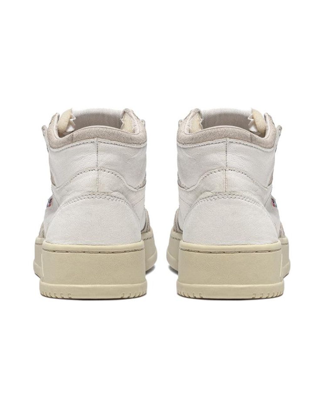Autry White (Wmns) Medalist Mid Leather And Suede
