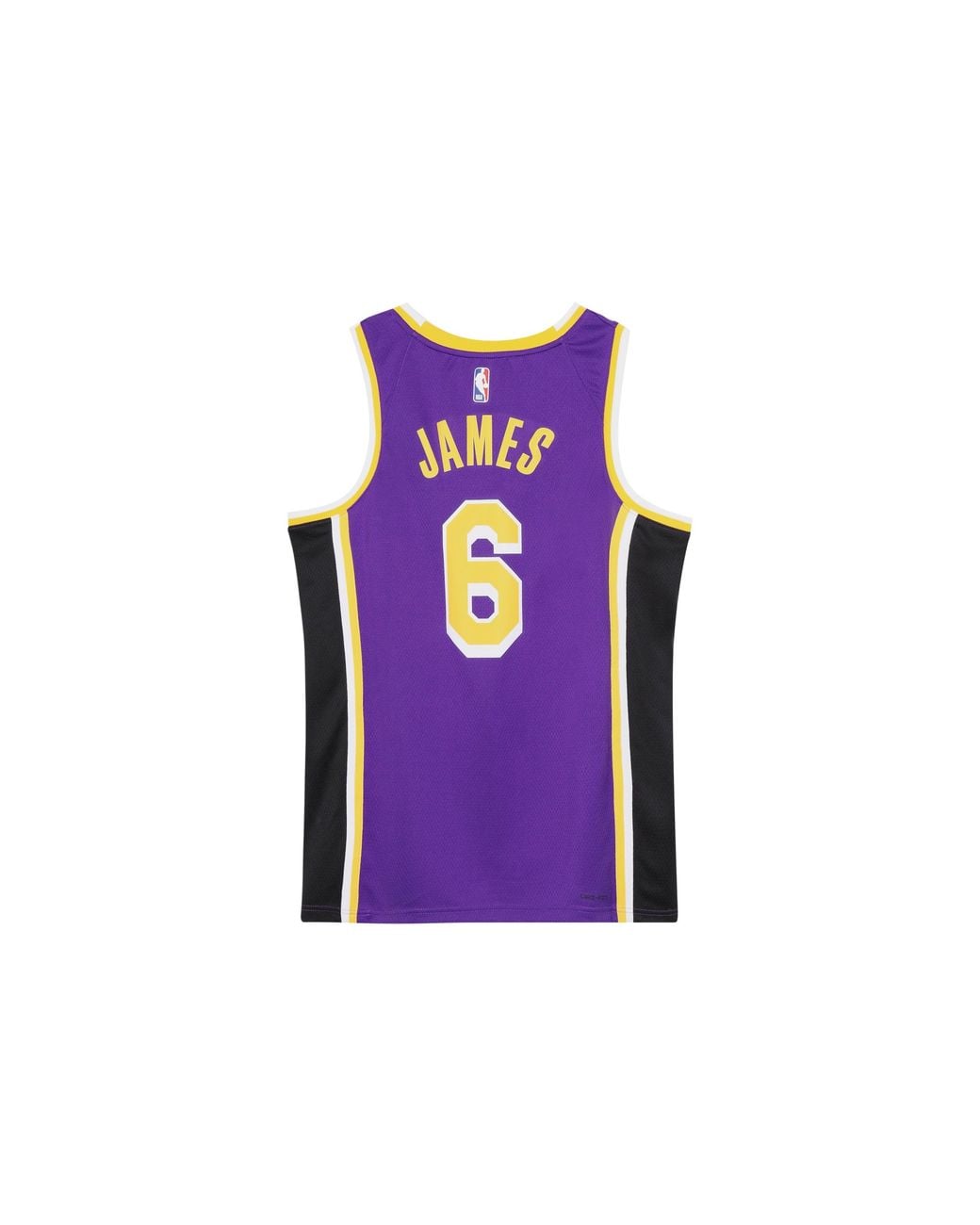 Nike Purple Nba Quick Dry Sports Basketball Sw Fan Edition Version Los Angeles Lakers Lebron James No. 6 Jersey for men