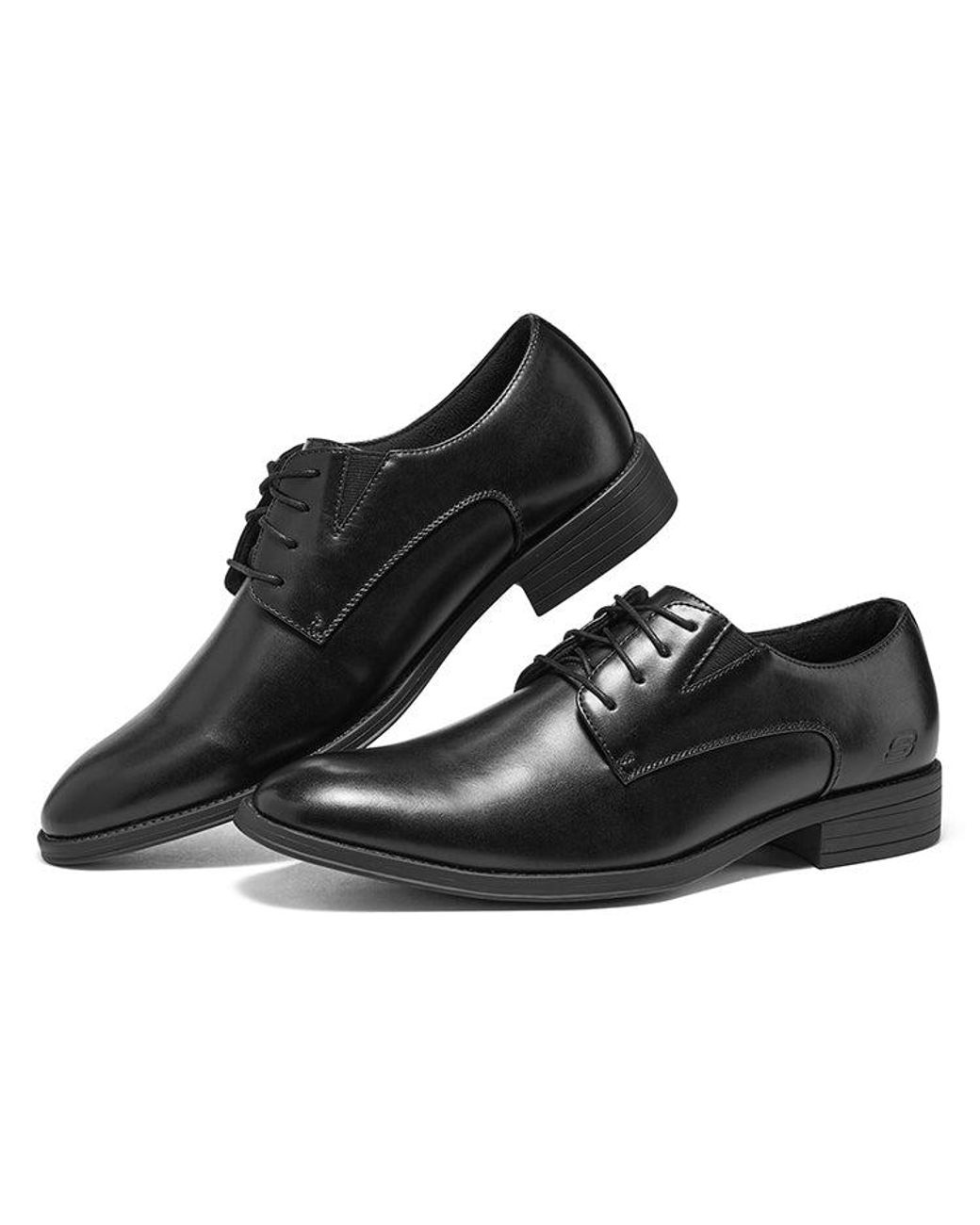 Skechers Black Larken Leather Formal Shoes for men