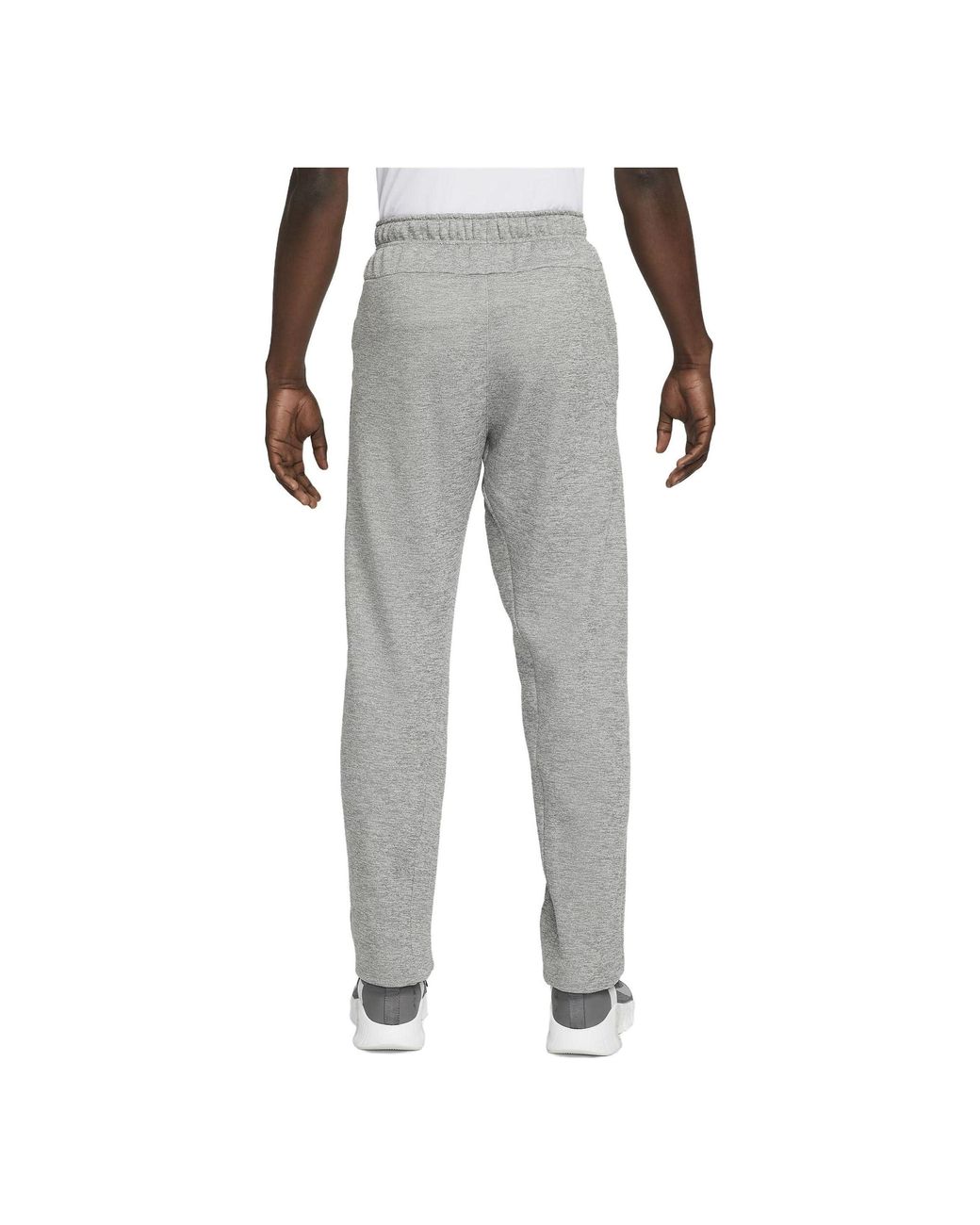 Nike Gray Therma-Fit Open Hem Fitness Pants for men