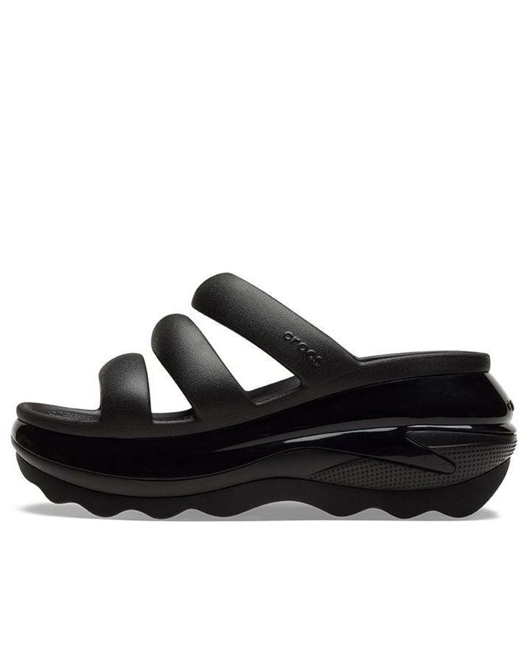 CROCSTM Black Mega Crush Triple Strap for men