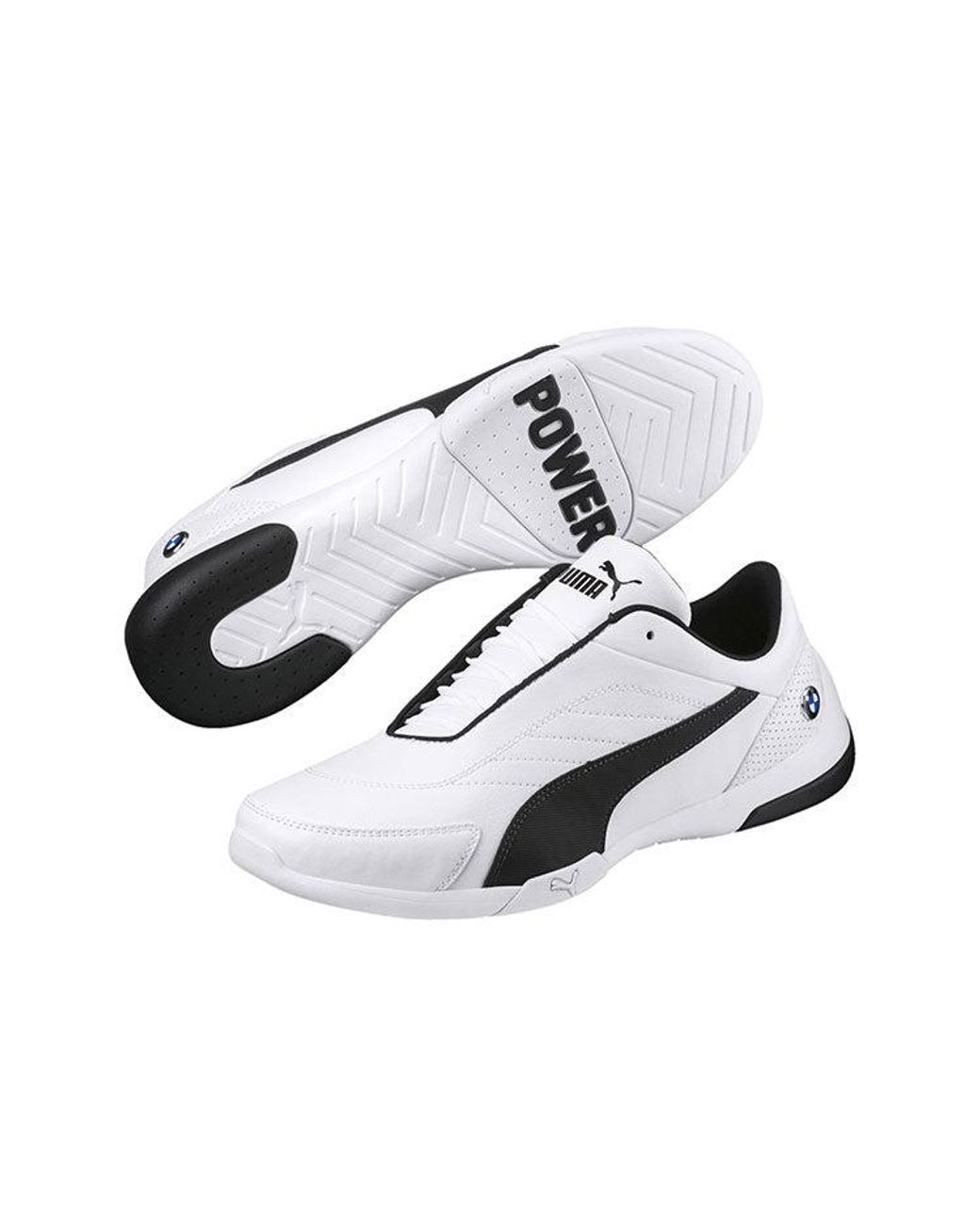 PUMA White Bmw M Motorsport Kart Cat Iii Low Top Running Shoes for men