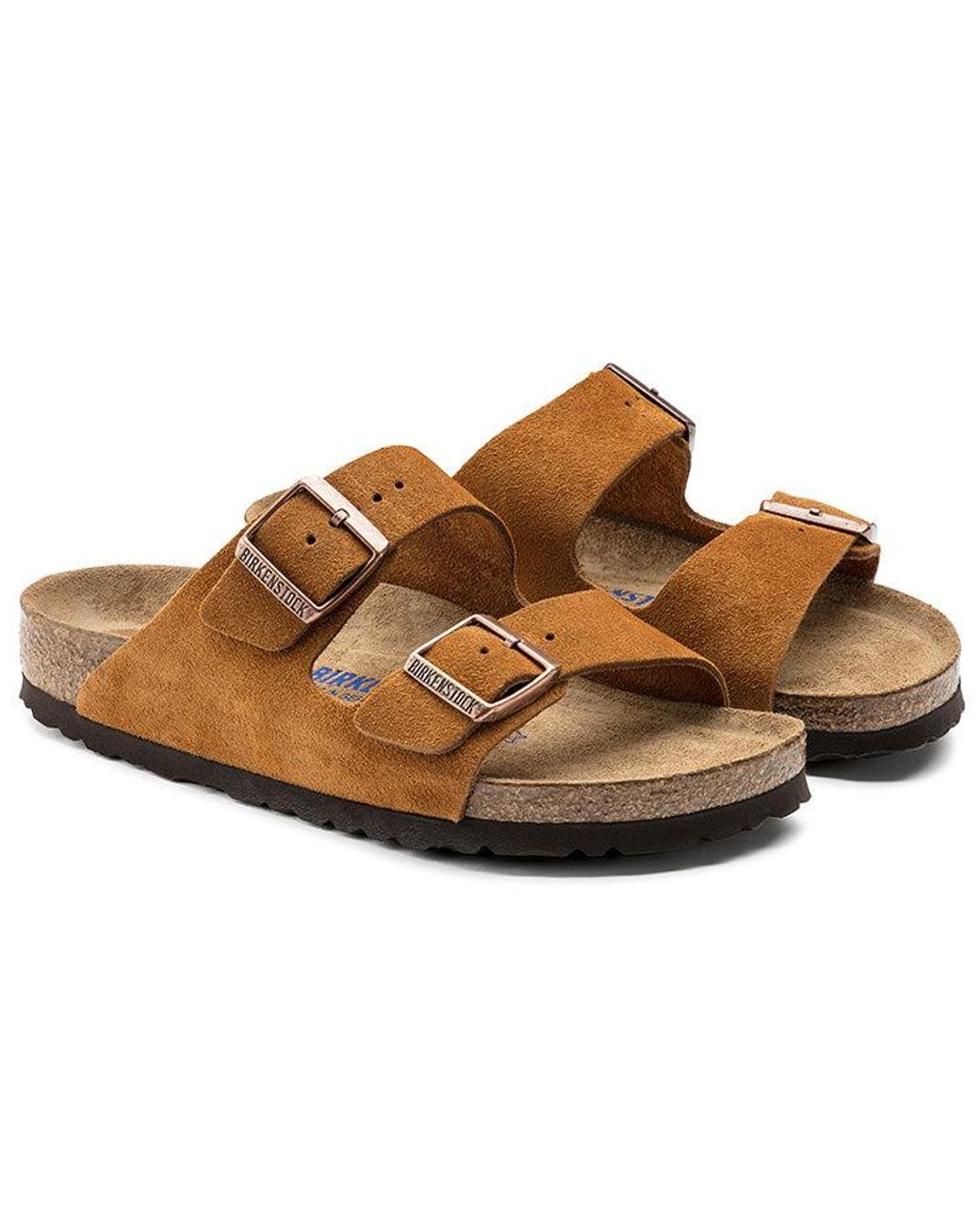 Birkenstock Brown Arizona Series Cowhide Suede Light Version Sandals for men