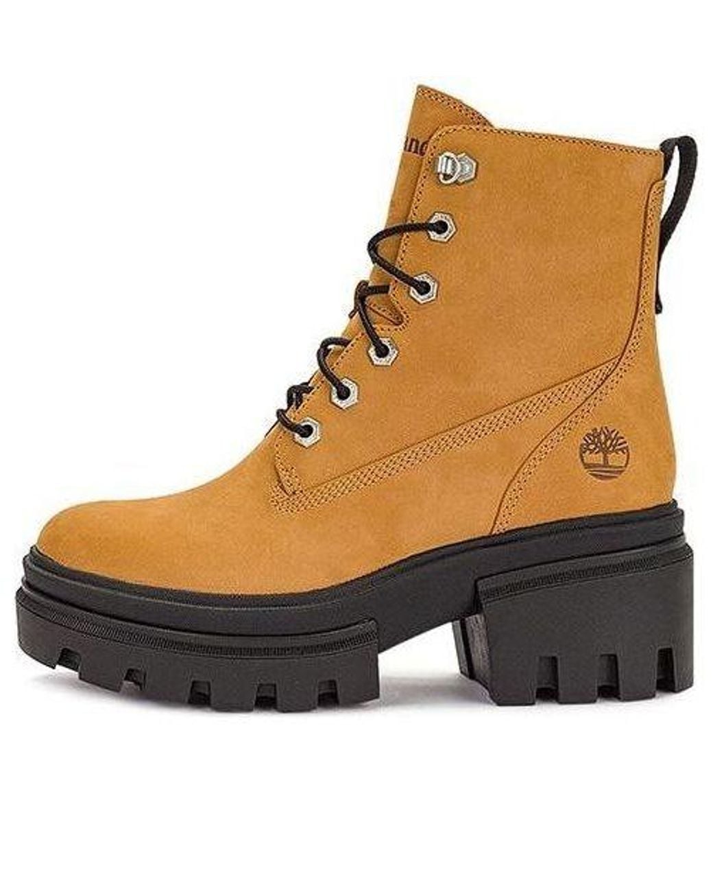 Timberland Brown (Wmns) Everleigh 6 Inch Boots 'Wheat Full Grain'