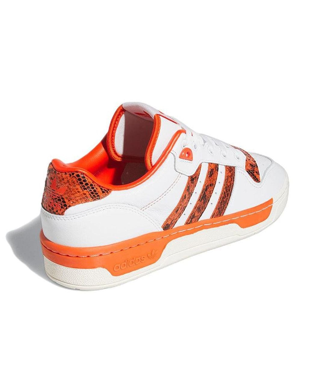 Adidas White Rivalry Low Shoes Snakeskin' for men