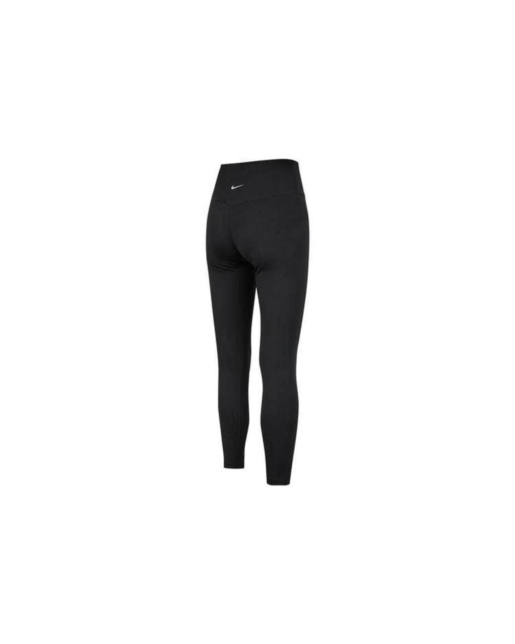 Nike Black (Wmns) Mid Waist Running Tight Sports Training Gym Pants/Trousers/Joggers