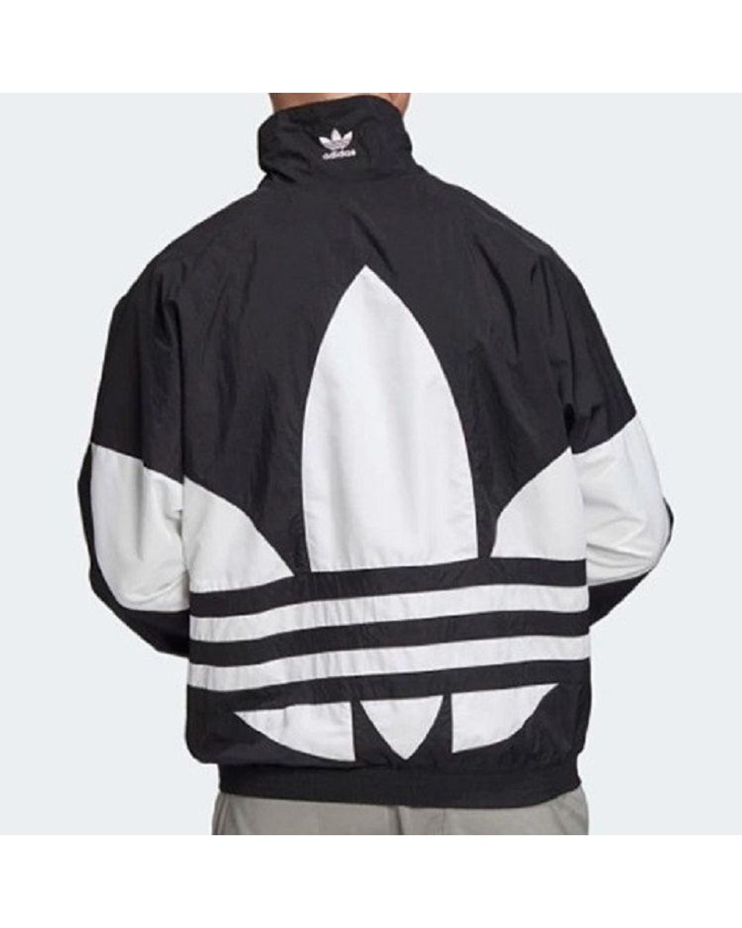 Adidas Black Originals Big Trefoil Track Top Night Marine Logo for men
