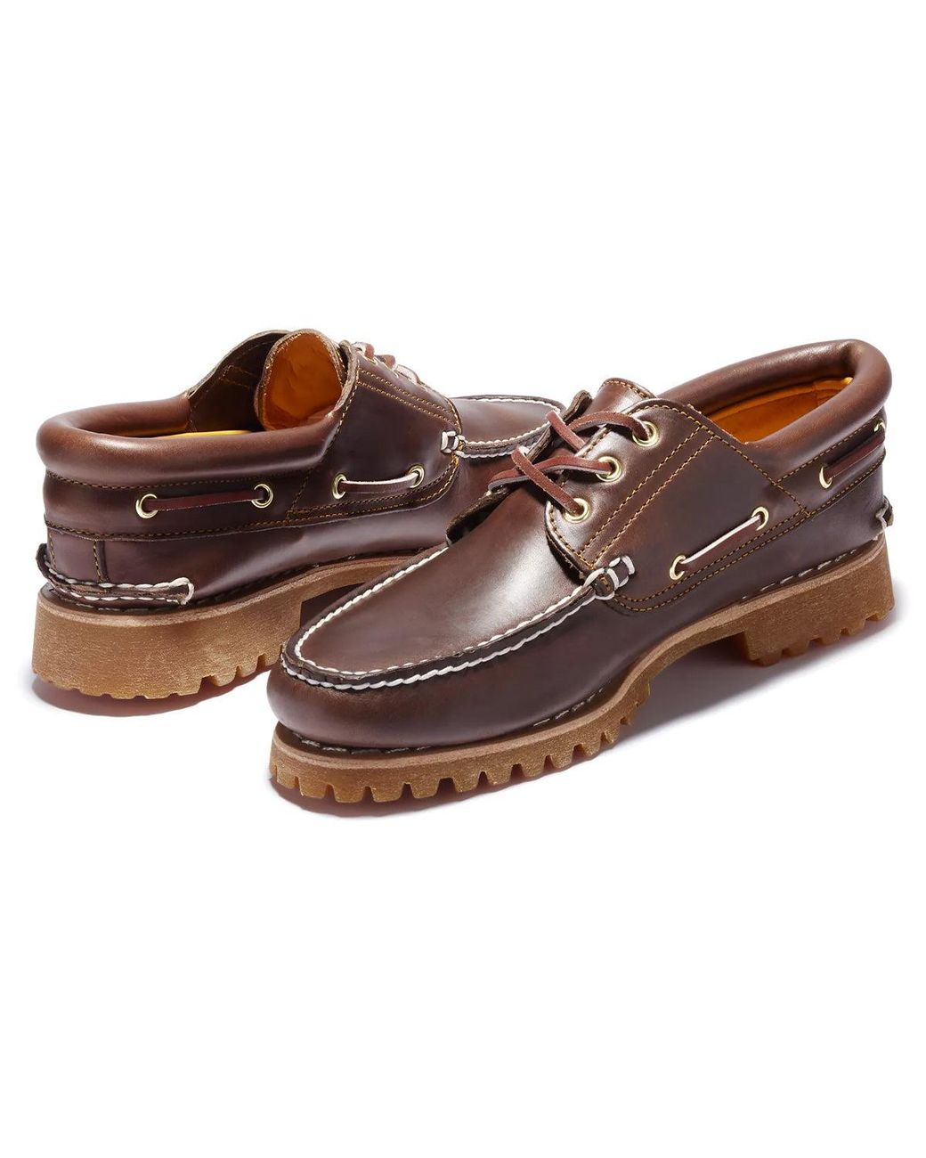 Timberland Brown 3-Eye Lug for men