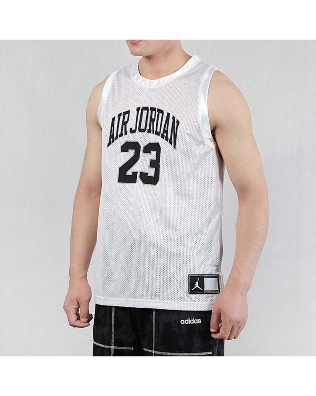 Nike White Dna Distorted Basketball Top for men