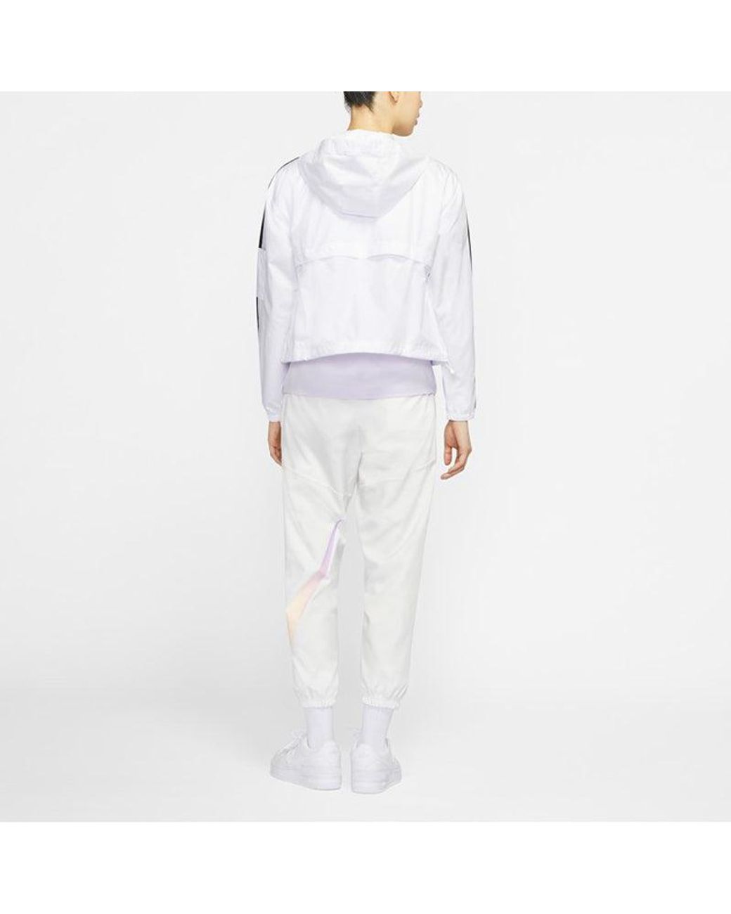 Nike White (Wmns) Sportswear Sun Protection Hooded Jacket