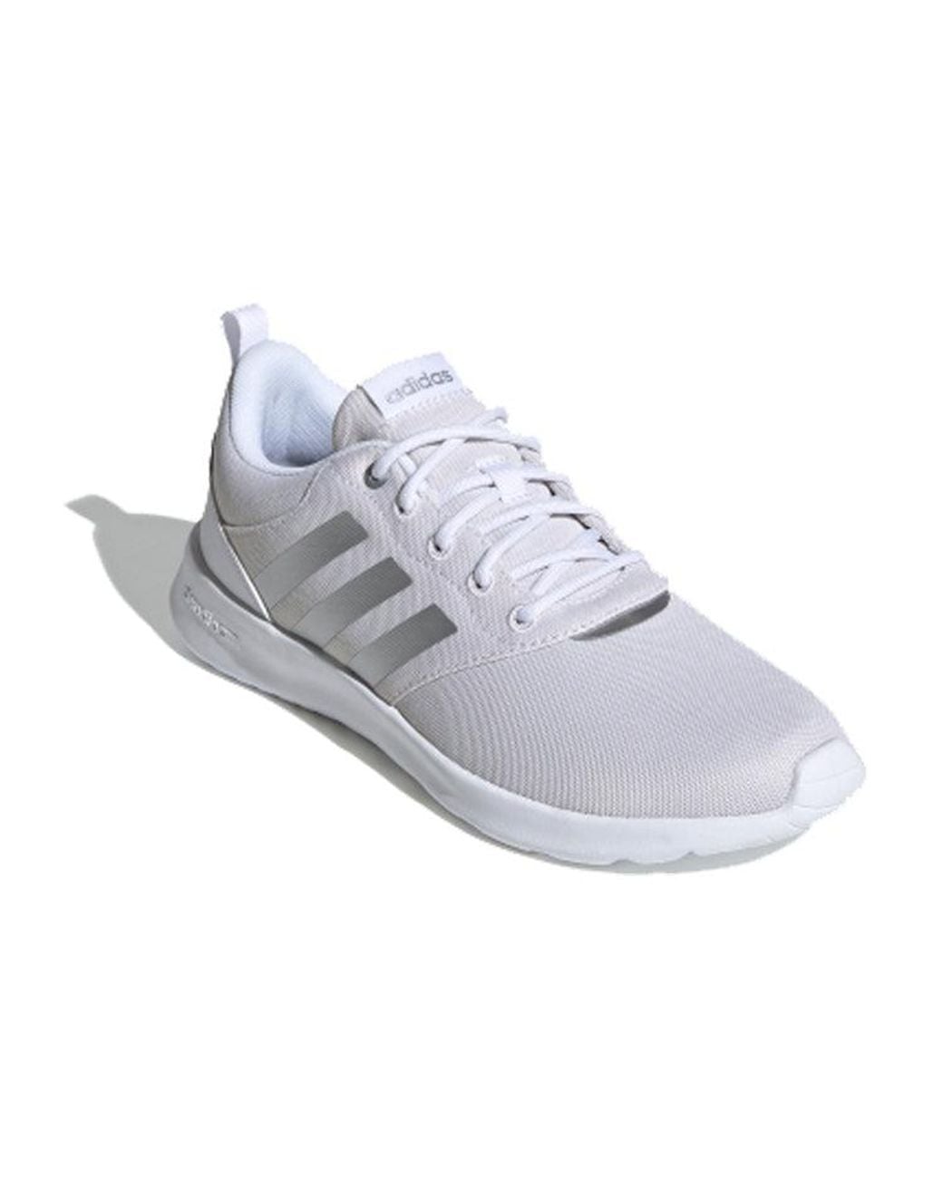 Adidas White (Wmns) Qt Racer 2.0 Metallic'