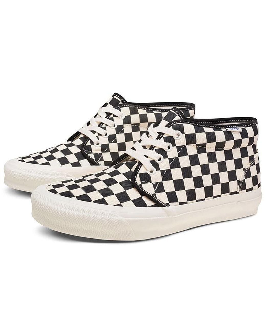 Vans Black Og Chukka Lx 'Checkerboard for men