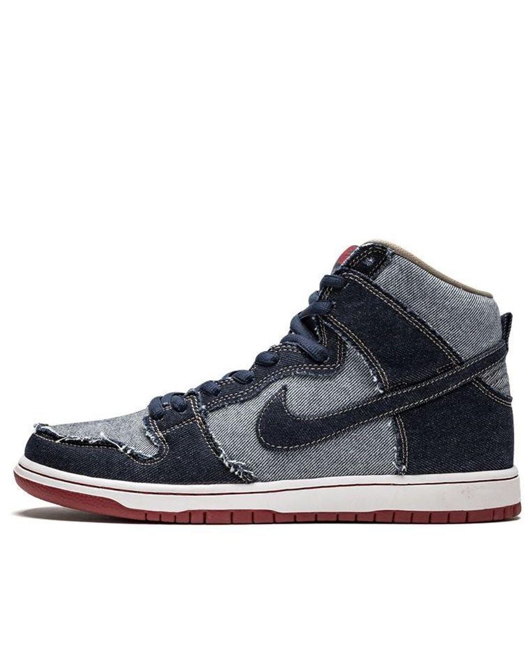 Nike Blue Sb Dunk High Qs "Reese Forbes Denim" Sneakers for men