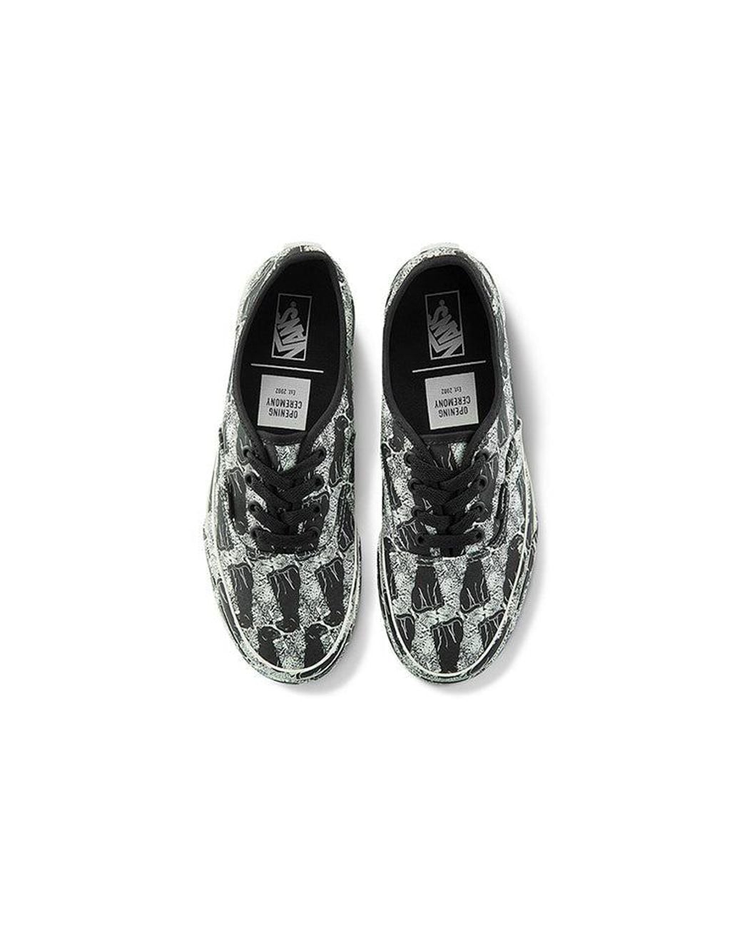 Vans Black Opening Ceremony X Authentic 'Leopard Checker' for men