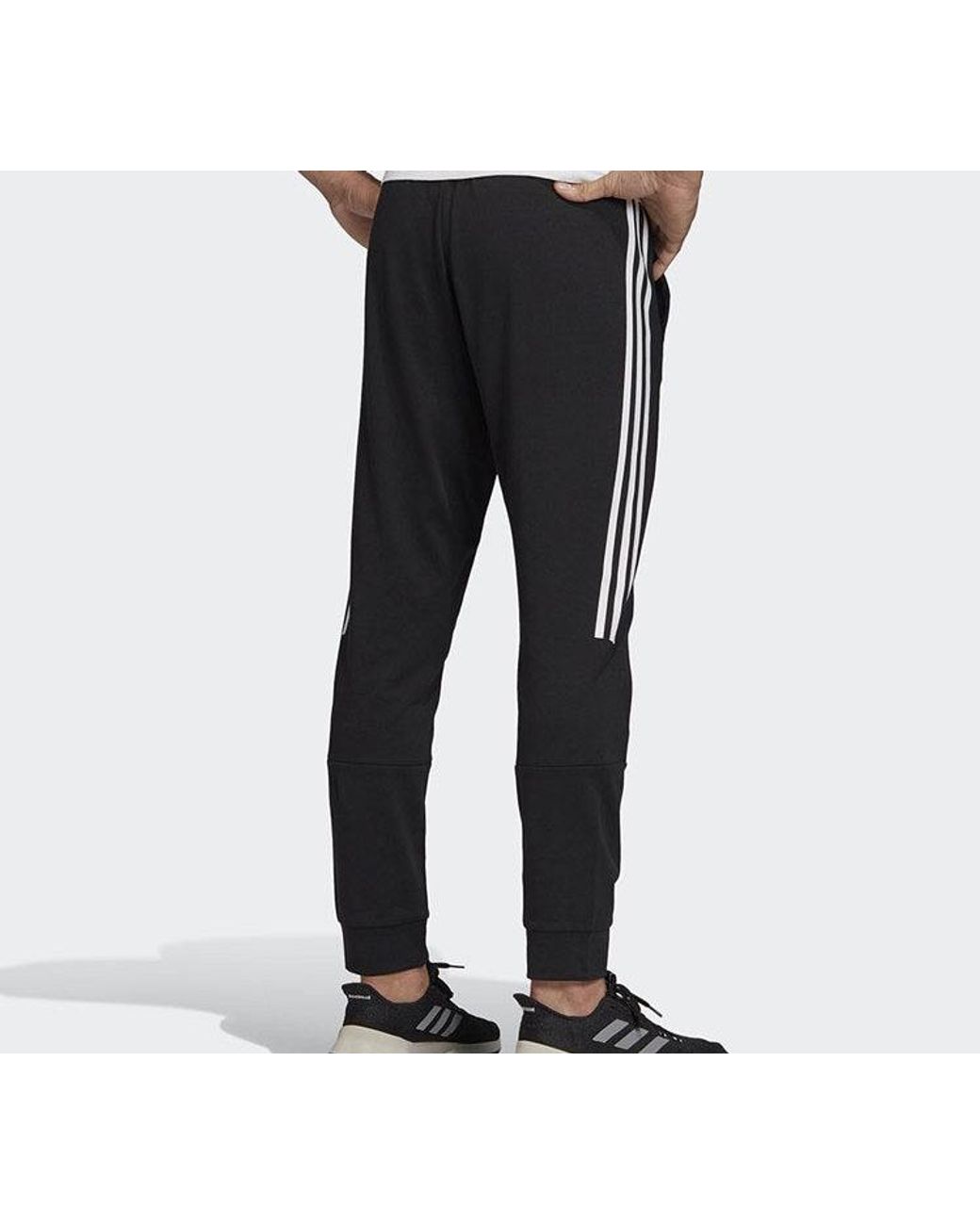 Adidas Black M Mh Bos Tp Sj Training Series Sports Pants for men