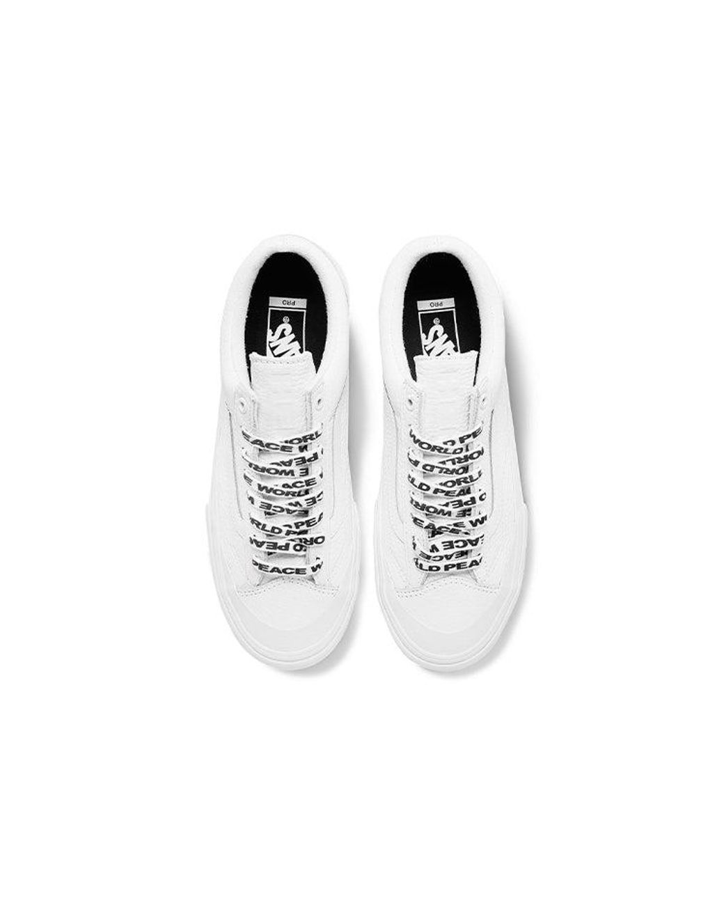 Vans White Style 36 Pro World Peace for men