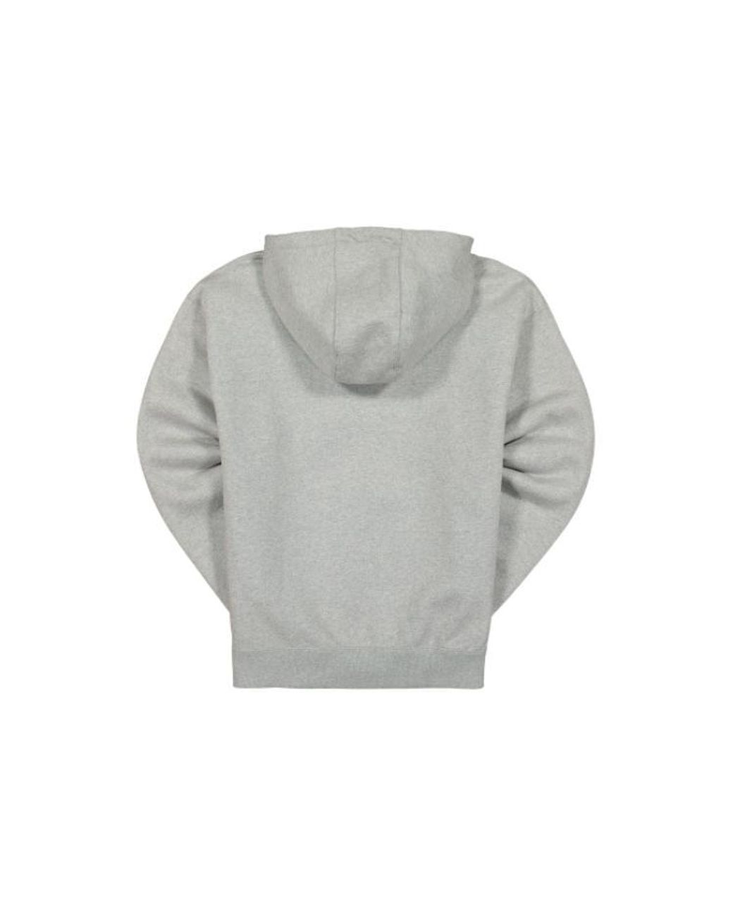 Nike Gray Small Logo Loose Long Sleeves Pullover Hooded Sports for men