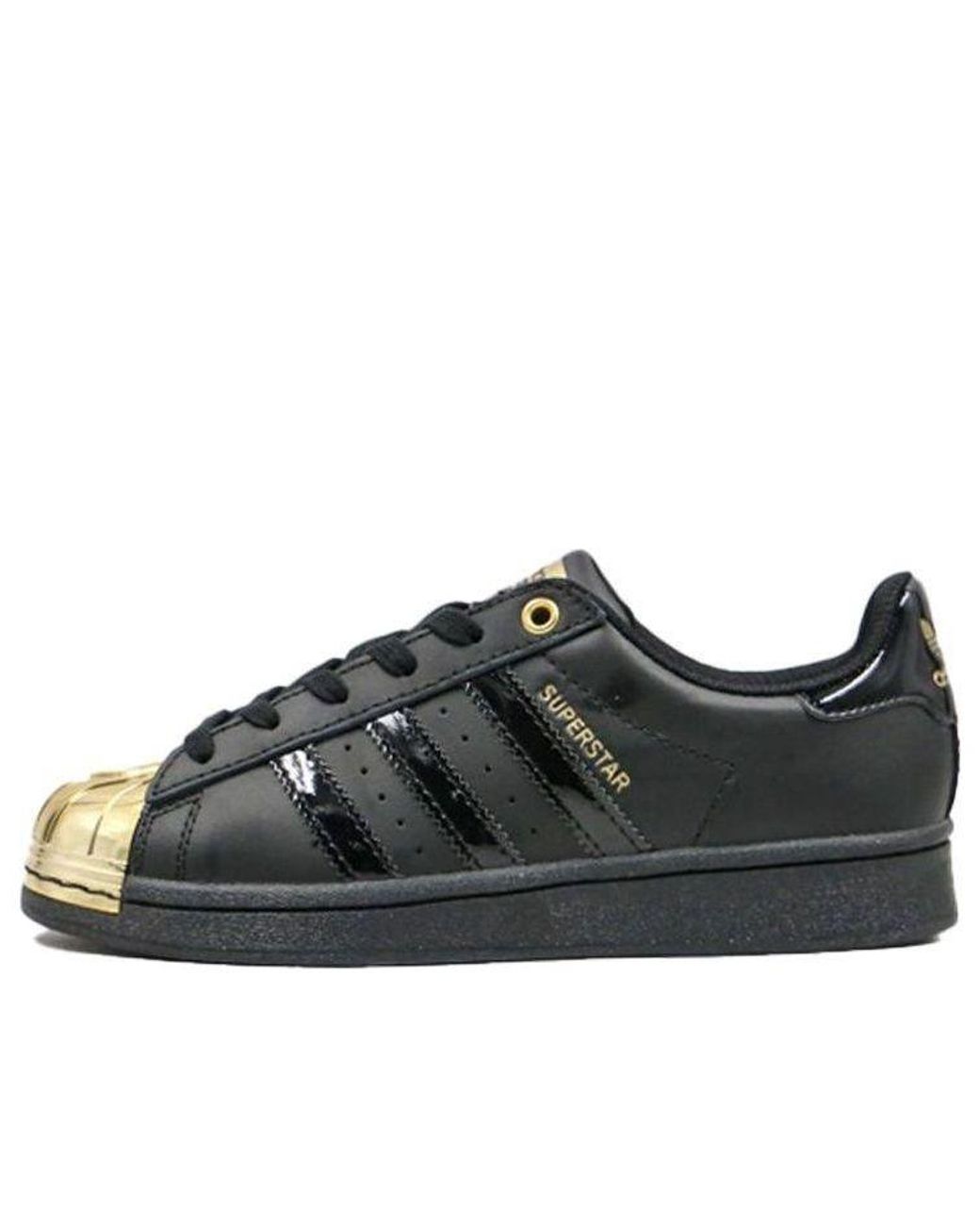 adidas (Wmns) Superstar Metal Toe Metallic' in Black | Lyst UK