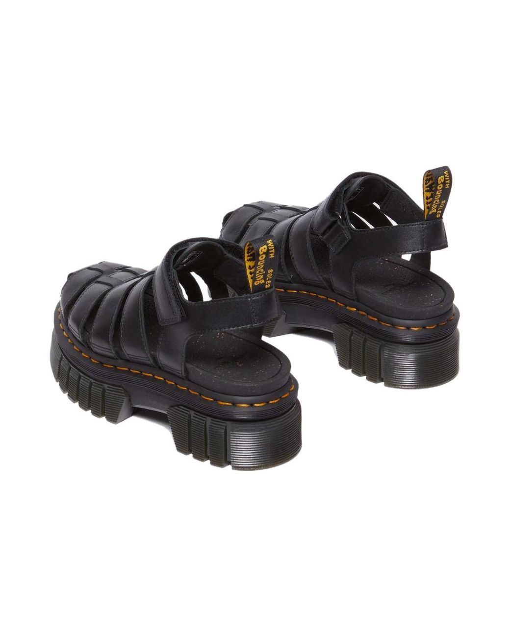 Dr. Martens Black (Wmns) Ricki Cage Leather Sandals