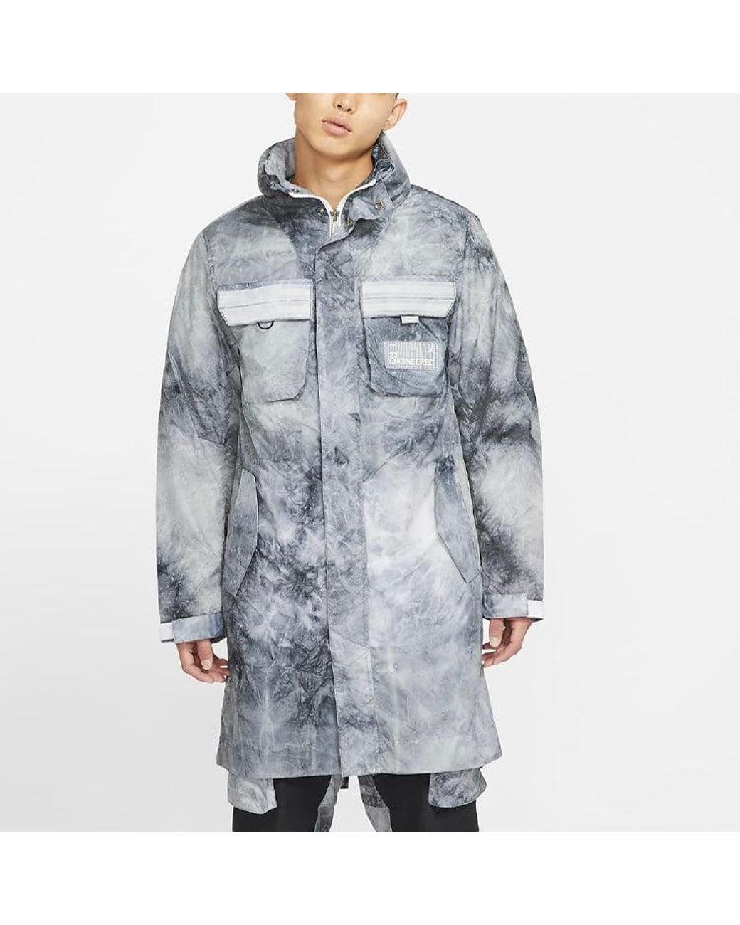 jordan 23 engineered all over print parka