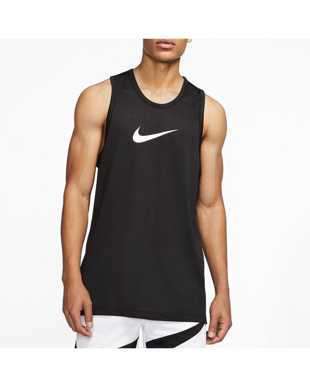 Nike Black Dri-Fit Series Large Sports Sleeveless Vest for men