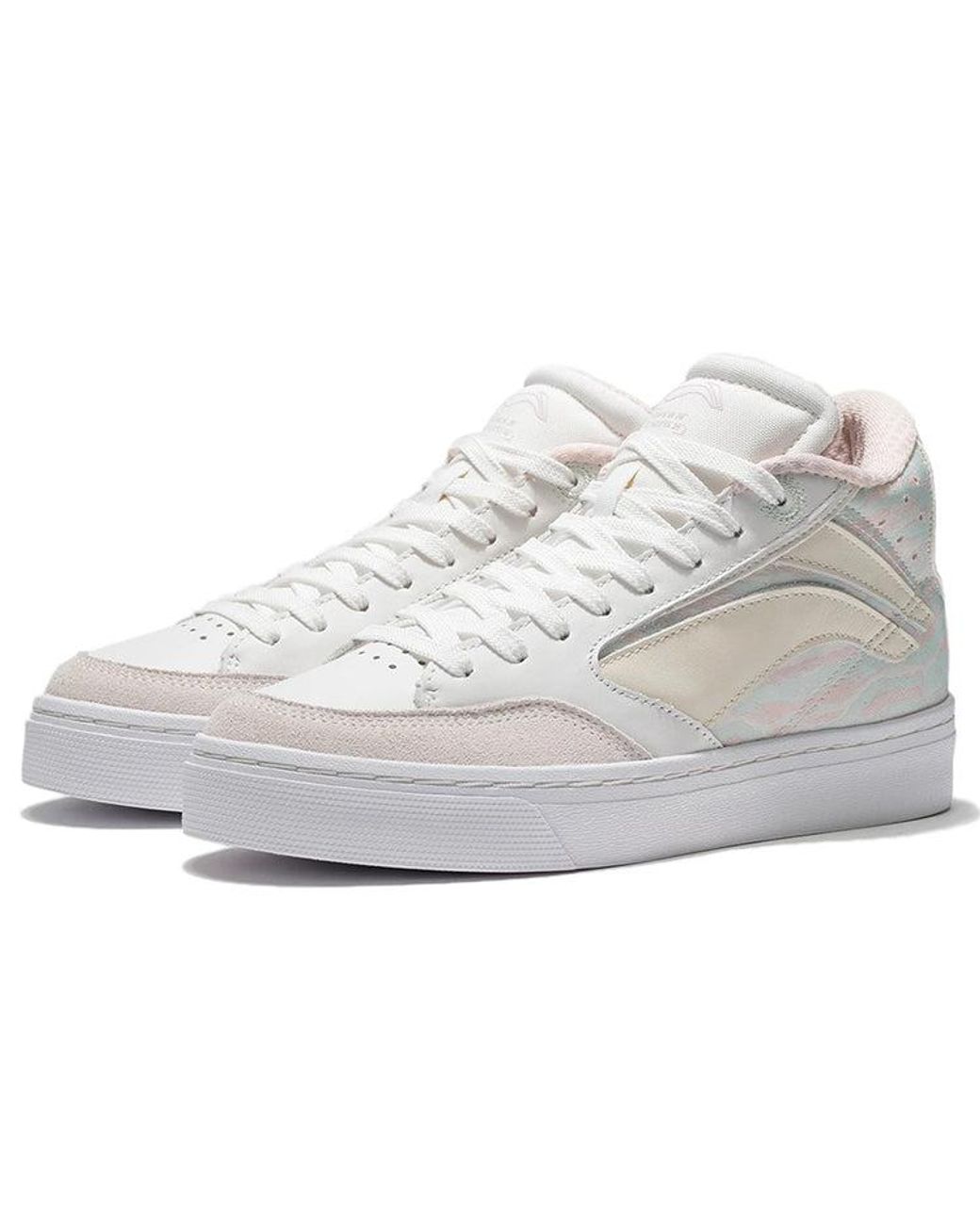 Li-ning White (Wmns) 180 Cozy Skateboarding Shoes Camouflage