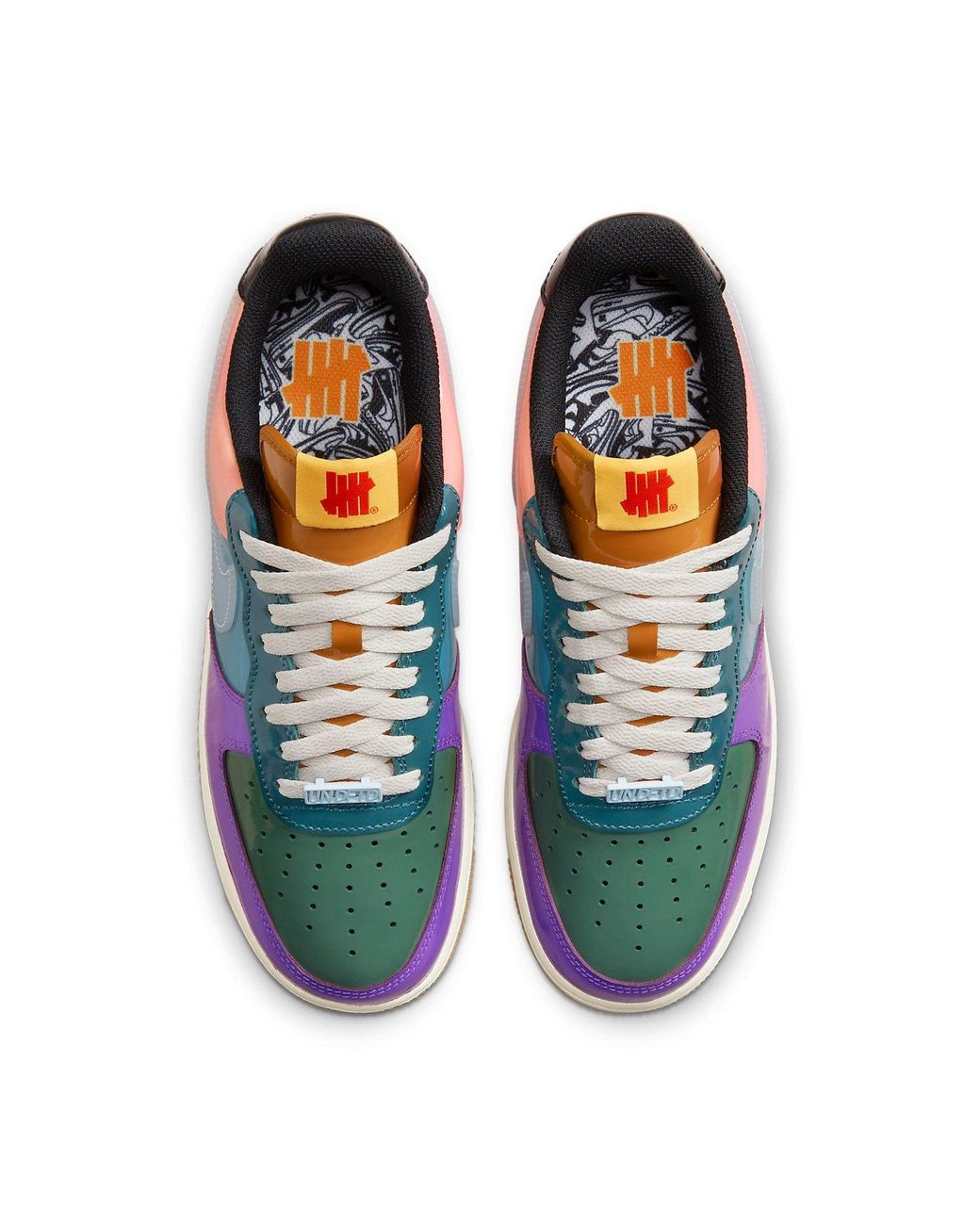 Nike Multicolor Air Force 1 Low X Undefeated Shoes In Purple, for men
