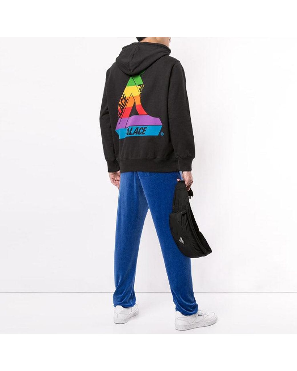 Palace Black Ss19 Jobsworth Hood Triangle Logo Pattern for men