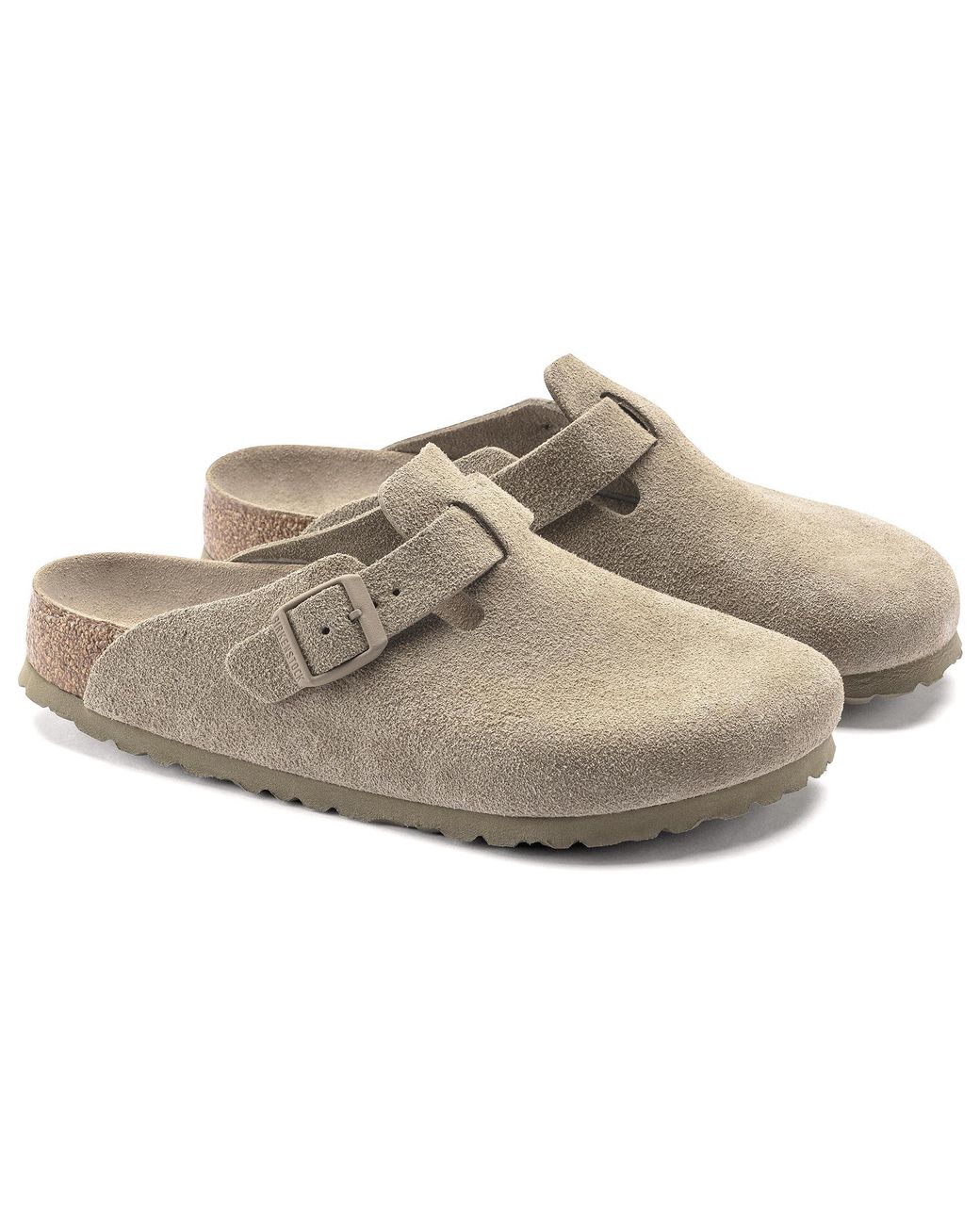 Birkenstock Brown Boston Soft Footbed Narrow 'Suede' 1019108 for men