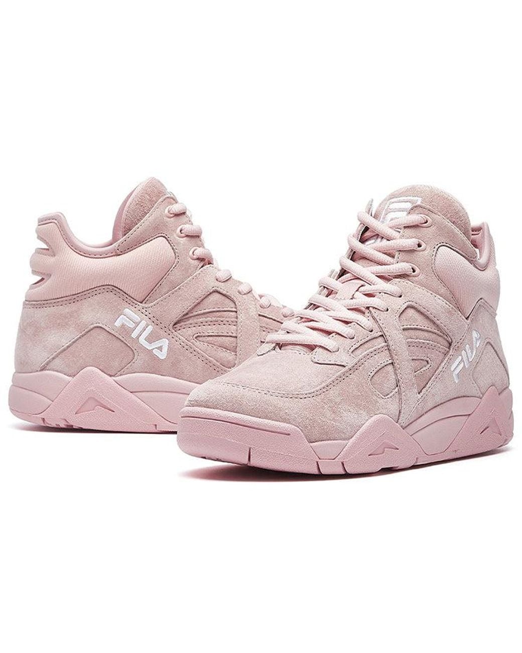 Fila Pink (Wmns) Cage Retro Basketball Shoes