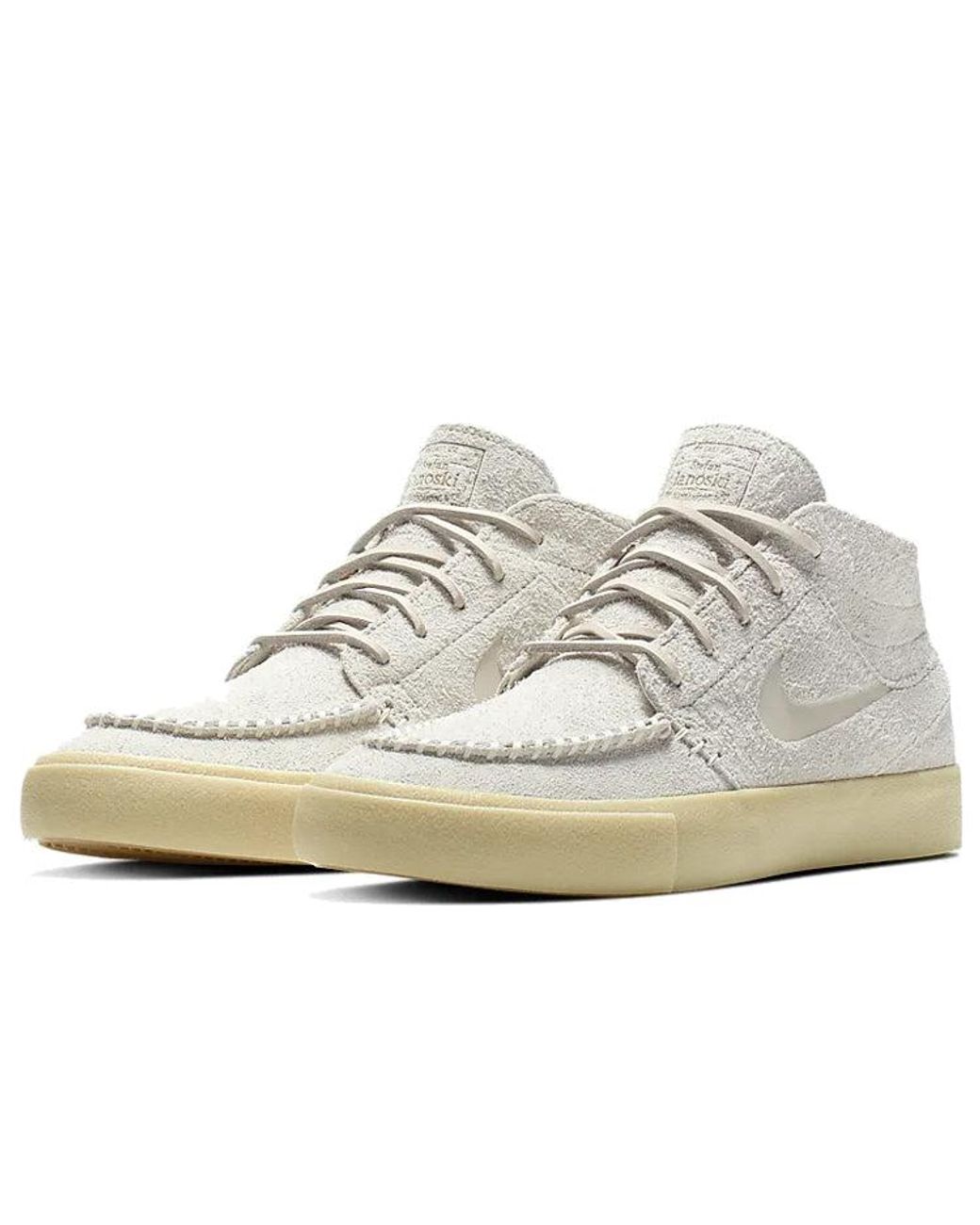 Nike White Zoom Janoski Mid Crafted Sb 'Light Bone' for men