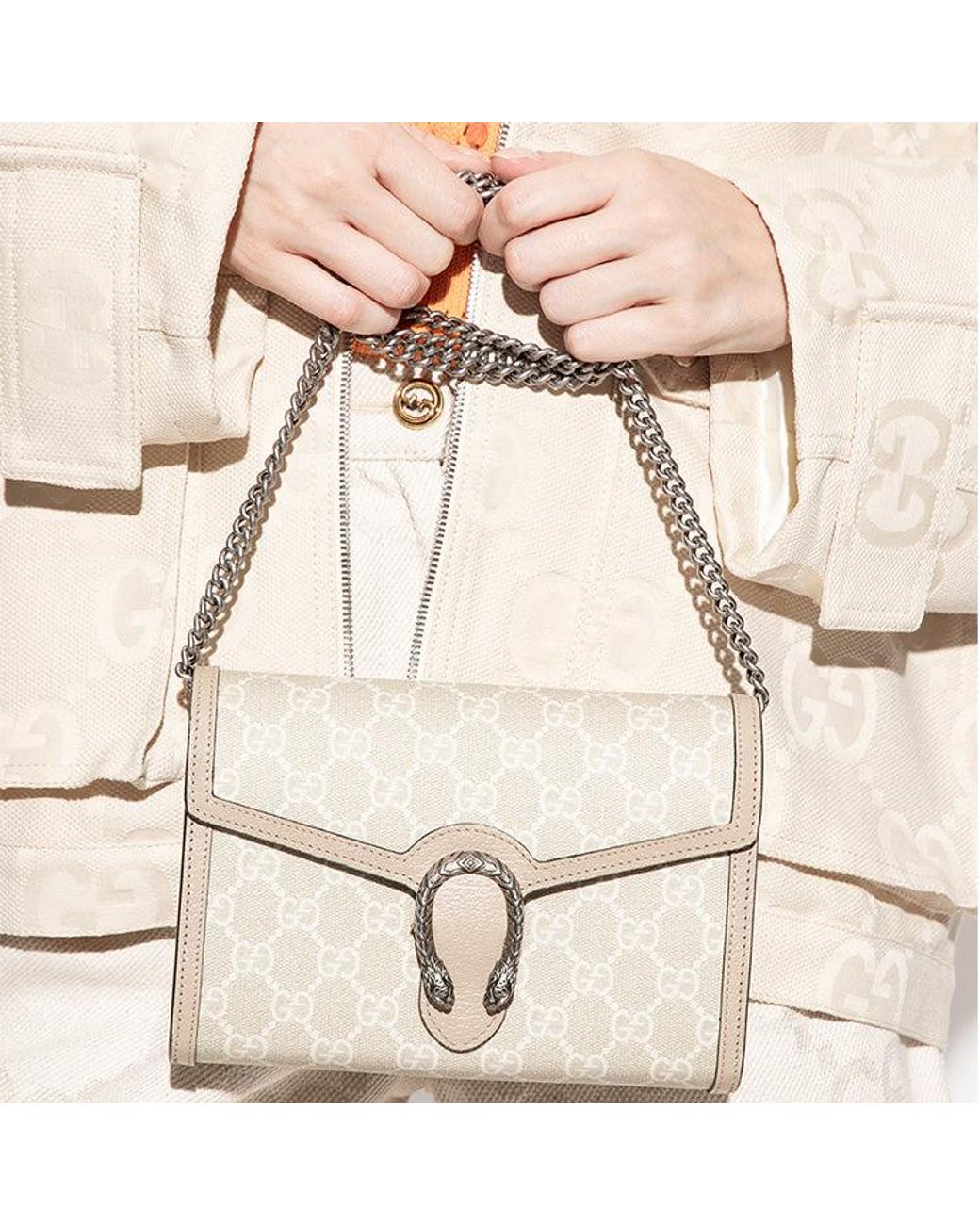 Gucci Natural (Wmns) Dionysus Gg Mini Chain Wallet